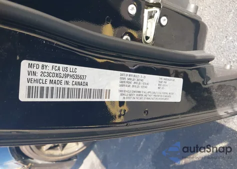 2023 Dodge Charger Scat Pack from USA, damaged, VIN 2C3CDXGJ9PH535637